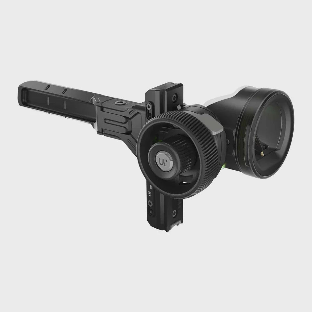 Ultraview Slider 2 single pin bow sight, angled view