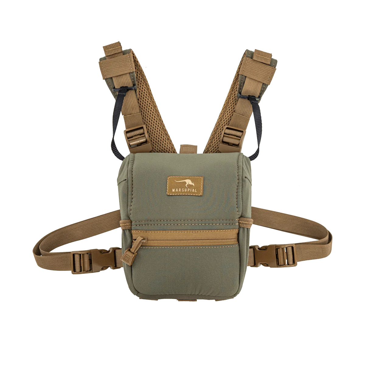 Marsupial Gear enclosed binocular harness for bowhunting